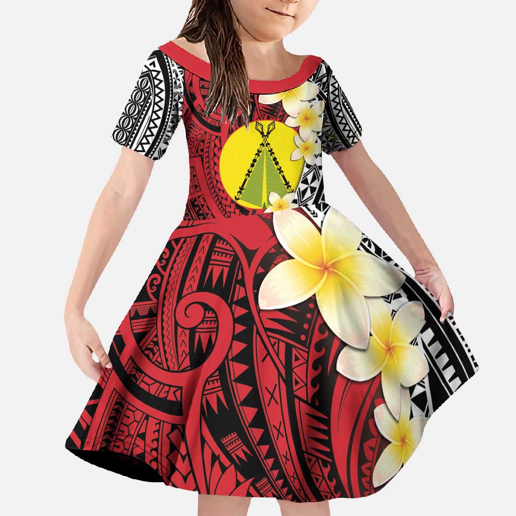Sigave Chiefdom Wallis and Futuna Personalized Family Matching Off Shoulder Maxi Dress and Hawaiian Shirt Frangipani Flowers Polynesian Pattern