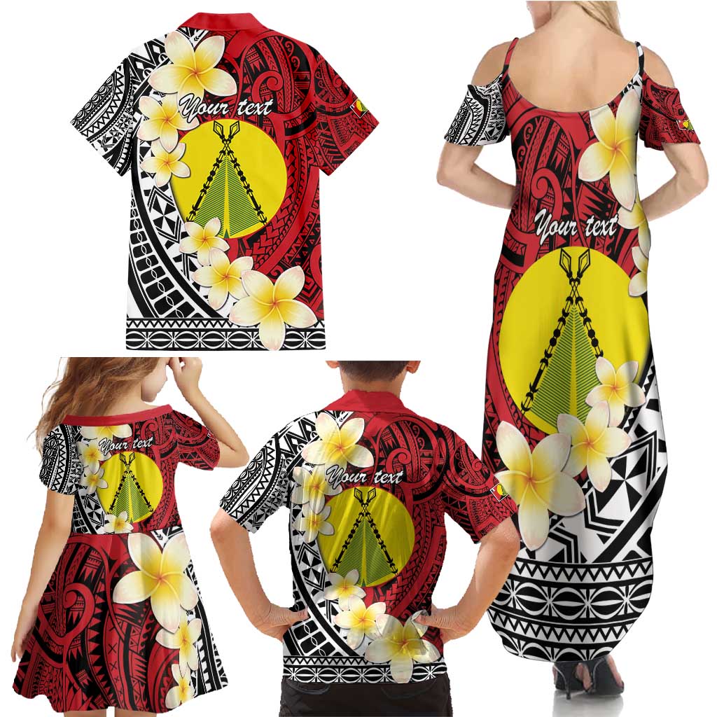Sigave Chiefdom Wallis and Futuna Personalized Family Matching Summer Maxi Dress and Hawaiian Shirt Frangipani Flowers Polynesian Pattern