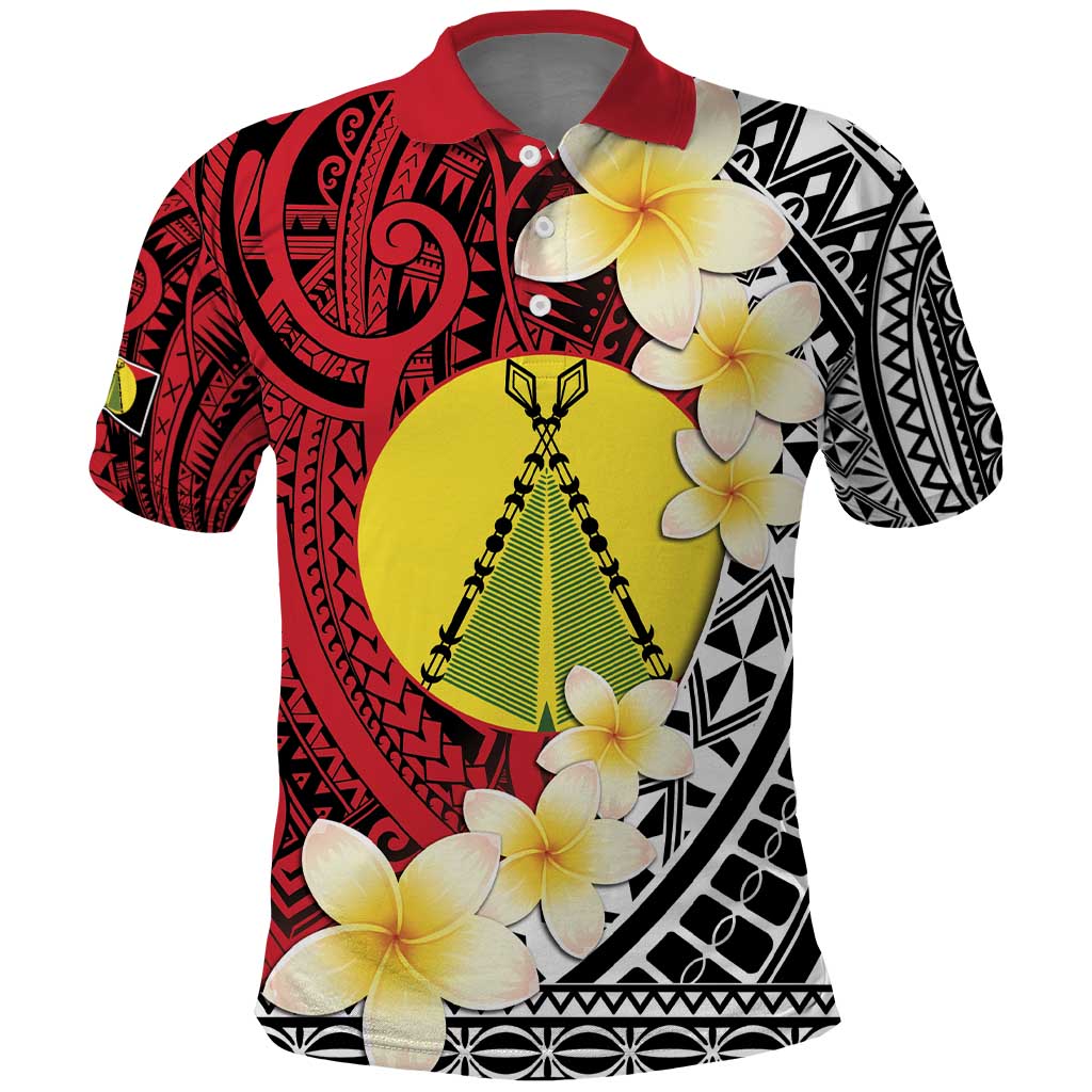 Sigave Chiefdom Wallis and Futuna Personalized Polo Shirt Frangipani Flowers Polynesian Pattern