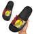 Sigave Chiefdom Wallis and Futuna Personalized Slide Sandals Frangipani Flowers Polynesian Pattern - Polynesian Pride