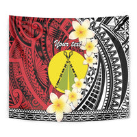 Sigave Chiefdom Wallis and Futuna Personalized Tapestry Frangipani Flowers Polynesian Pattern