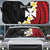 Uvea Chiefdom Wallis and Futuna Personalized Auto Sun Shade Frangipani Flowers Polynesian Pattern - Polynesian Pride