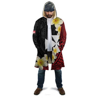 Uvea Chiefdom Wallis and Futuna Personalized Cloak Frangipani Flowers Polynesian Pattern - Polynesian Pride