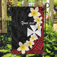 Uvea Chiefdom Wallis and Futuna Personalized Garden Flag Frangipani Flowers Polynesian Pattern