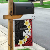 Uvea Chiefdom Wallis and Futuna Personalized Garden Flag Frangipani Flowers Polynesian Pattern