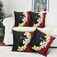 Uvea Chiefdom Wallis and Futuna Personalized Pillow Cover Frangipani Flowers Polynesian Pattern - Polynesian Pride