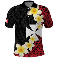 Uvea Chiefdom Wallis and Futuna Personalized Polo Shirt Frangipani Flowers Polynesian Pattern
