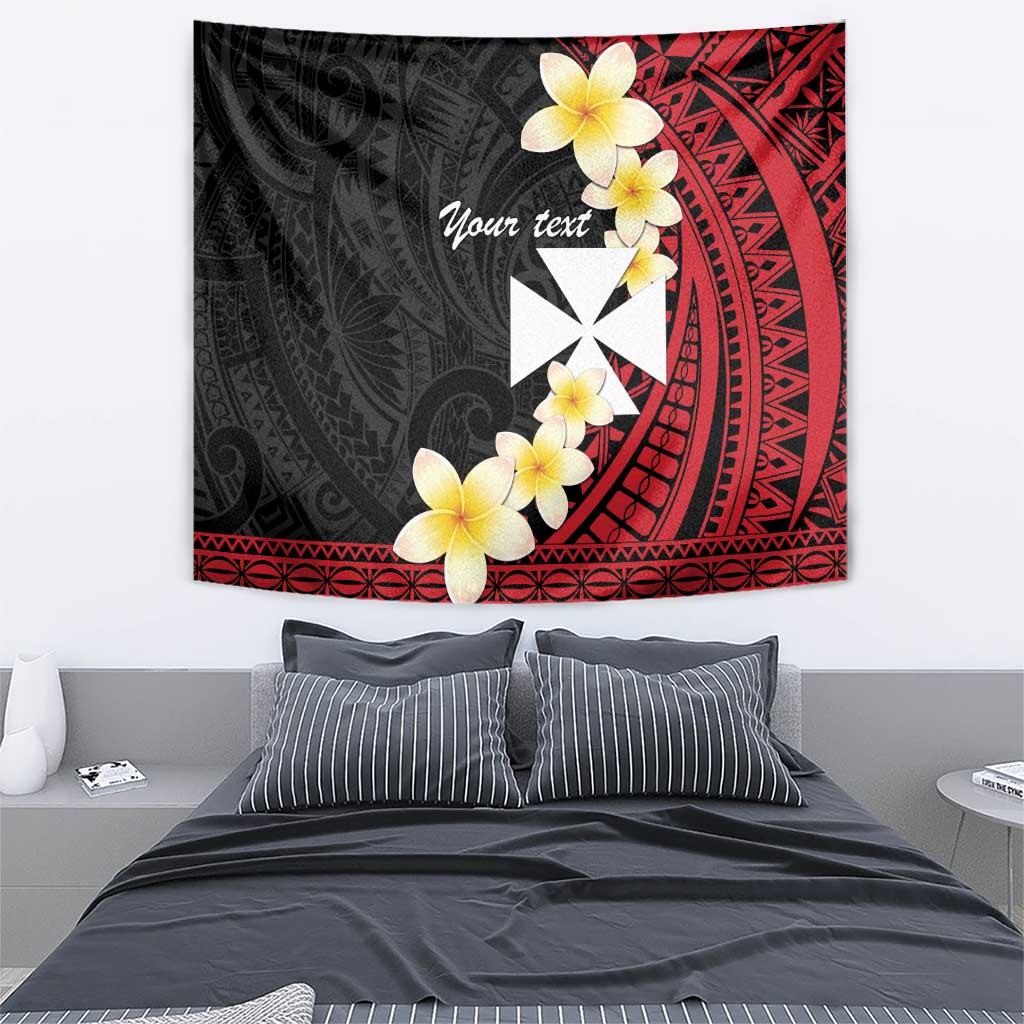 Uvea Chiefdom Wallis and Futuna Personalized Tapestry Frangipani Flowers Polynesian Pattern LT9 - Polynesian Pride
