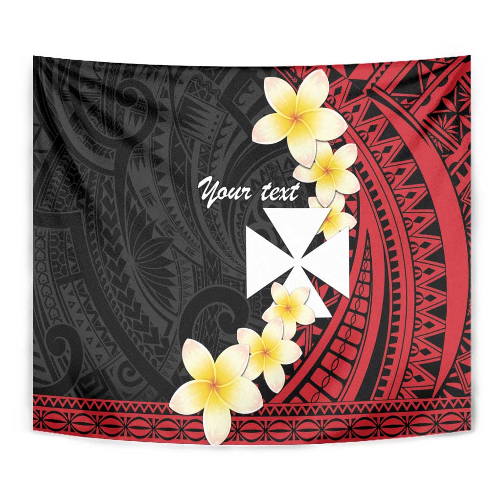 Uvea Chiefdom Wallis and Futuna Personalized Tapestry Frangipani Flowers Polynesian Pattern LT9 - Polynesian Pride