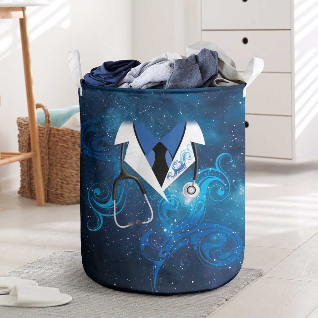New Zealand Nurses RN Laundry Basket Galaxy Stethoscope Maori Motif LT9 Galaxy - Polynesian Pride