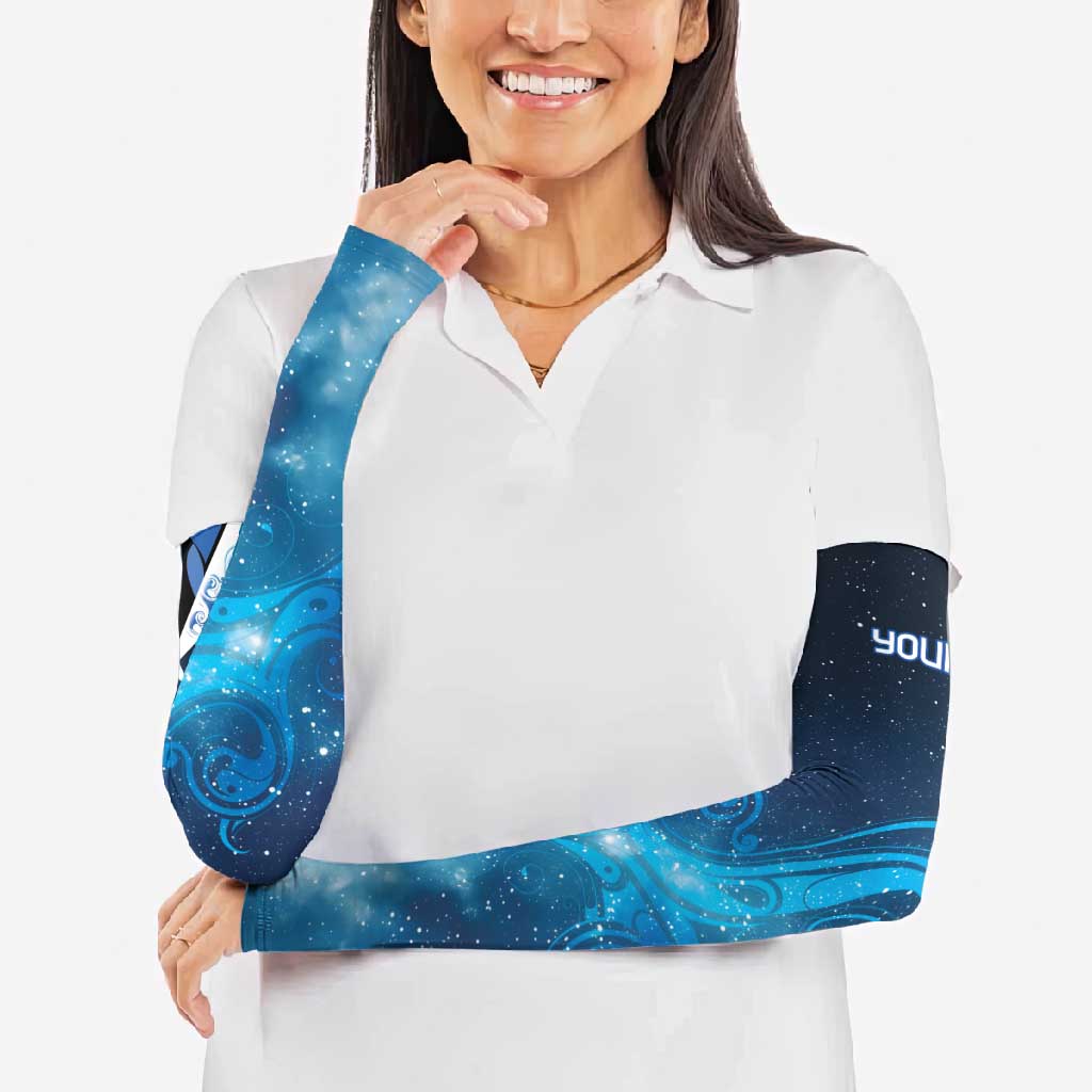 New Zealand Nurses RN Personalised Arm Sleeves Galaxy Stethoscope Maori Motif LT9 - Polynesian Pride