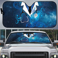 New Zealand Nurses RN Auto Sun Shade Galaxy Stethoscope Maori Motif LT9 Galaxy - Polynesian Pride