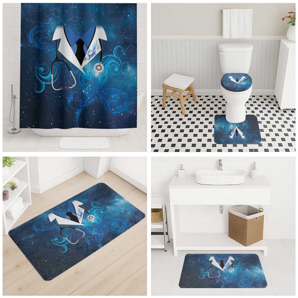 New Zealand Nurses RN Bathroom Set Galaxy Stethoscope Maori Motif LT9 - Polynesian Pride