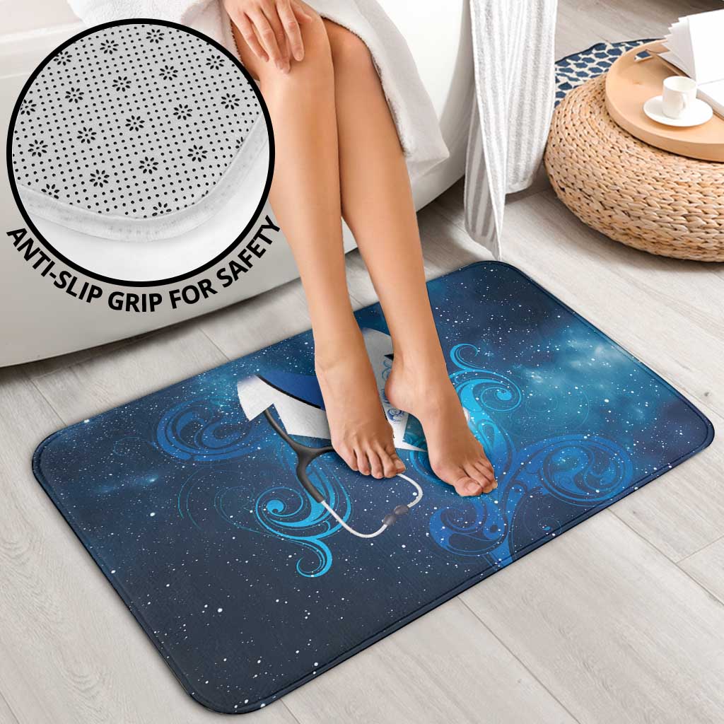 New Zealand Nurses RN Bathroom Set Galaxy Stethoscope Maori Motif LT9 - Polynesian Pride