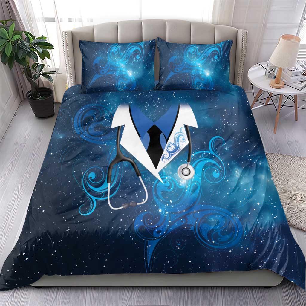 New Zealand Nurses RN Bedding Set Galaxy Stethoscope Maori Motif LT9 - Polynesian Pride