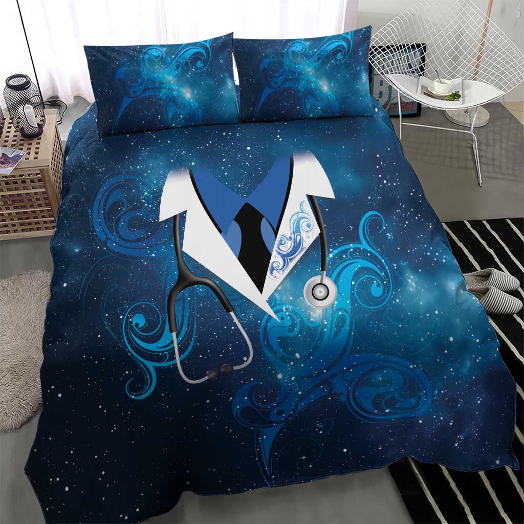 New Zealand Nurses RN Bedding Set Galaxy Stethoscope Maori Motif LT9 - Polynesian Pride