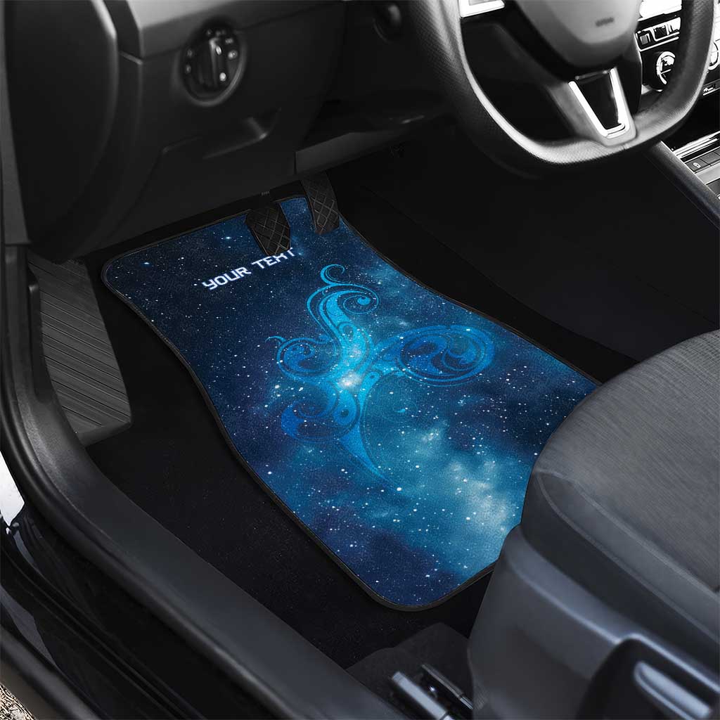 New Zealand Nurses RN Personalised Car Mats Galaxy Stethoscope Maori Motif LT9 - Polynesian Pride