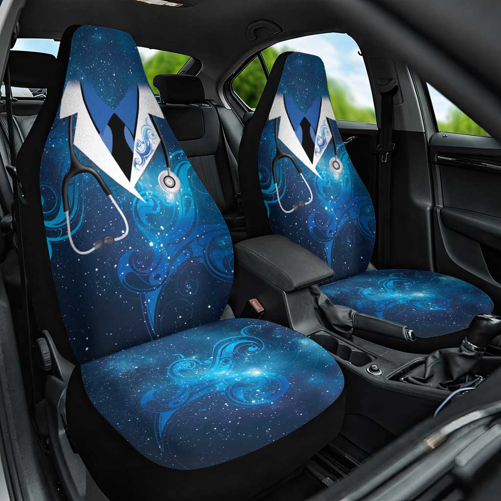 New Zealand Nurses RN Car Seat Cover Galaxy Stethoscope Maori Motif LT9 One Size Galaxy - Polynesian Pride
