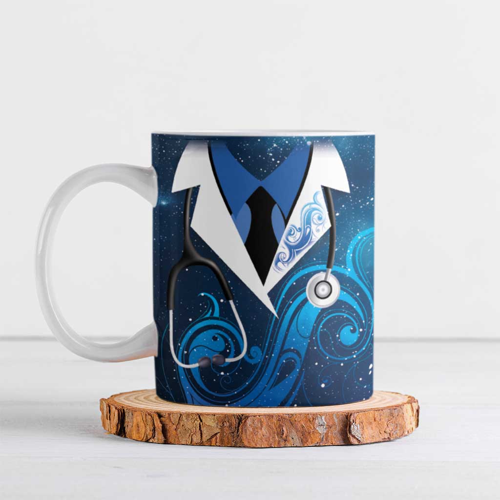 New Zealand Nurses RN Personalised Ceramic Mug Galaxy Stethoscope Maori Motif LT9 Galaxy - Polynesian Pride