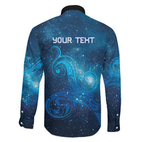 New Zealand Nurses RN Personalised Family Matching Puletasi and Hawaiian Shirt Galaxy Stethoscope Maori Motif