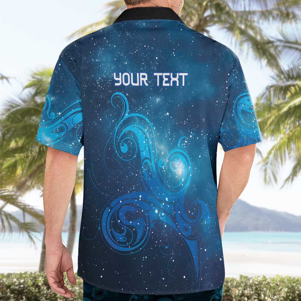 New Zealand Nurses RN Personalised Hawaiian Shirt Galaxy Stethoscope Maori Motif LT9 - Polynesian Pride