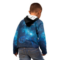 New Zealand Nurses RN Personalised Kid Hoodie Galaxy Stethoscope Maori Motif LT9 - Polynesian Pride
