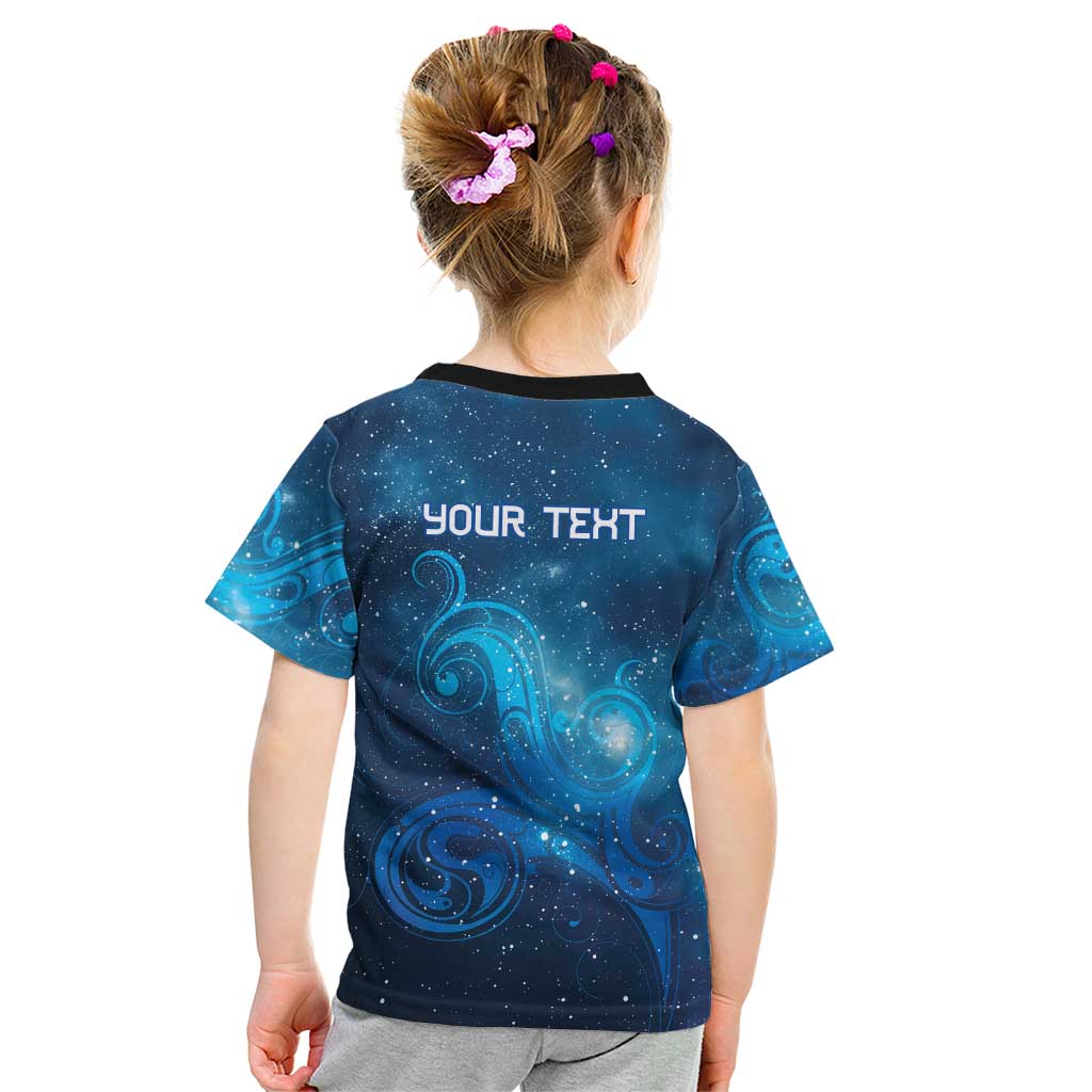 New Zealand Nurses RN Personalised Kid T Shirt Galaxy Stethoscope Maori Motif LT9 - Polynesian Pride