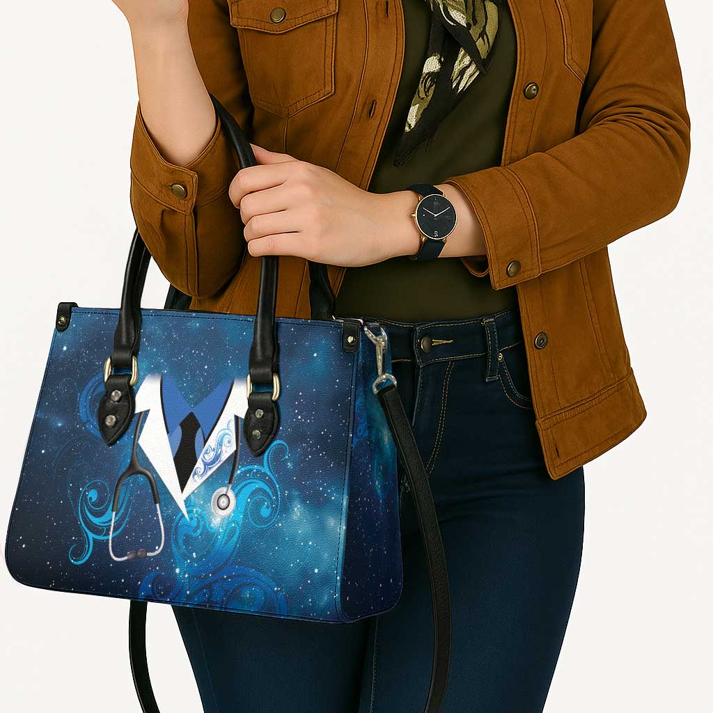 New Zealand Nurses RN Leather Bag Galaxy Stethoscope Maori Motif LT9 - Polynesian Pride