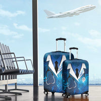 New Zealand Nurses RN Luggage Cover Galaxy Stethoscope Maori Motif LT9 - Polynesian Pride