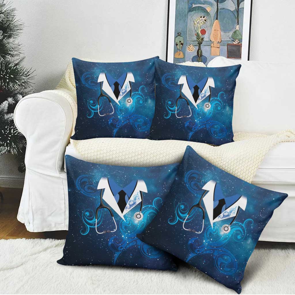 New Zealand Nurses RN Pillow Cover Galaxy Stethoscope Maori Motif LT9 - Polynesian Pride