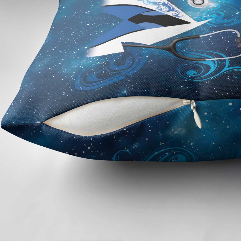 New Zealand Nurses RN Pillow Cover Galaxy Stethoscope Maori Motif LT9 - Polynesian Pride