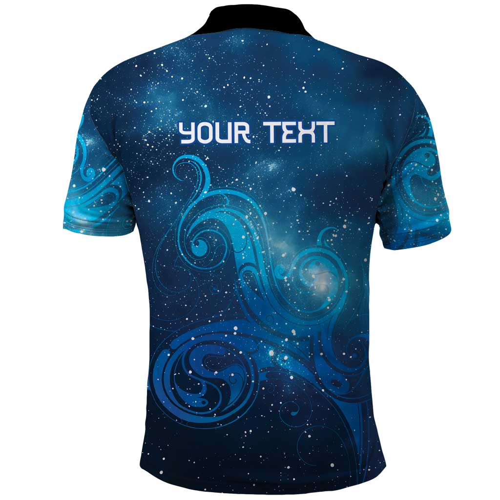 New Zealand Nurses RN Personalised Polo Shirt Galaxy Stethoscope Maori Motif LT9 - Polynesian Pride