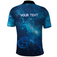 New Zealand Nurses RN Personalised Polo Shirt Galaxy Stethoscope Maori Motif LT9 - Polynesian Pride