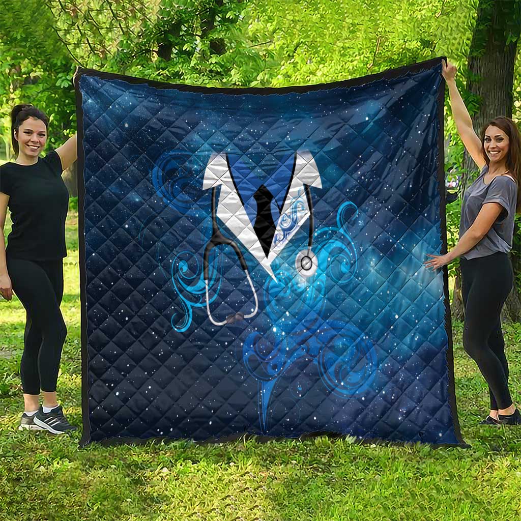 New Zealand Nurses RN Quilt Galaxy Stethoscope Maori Motif LT9 - Polynesian Pride