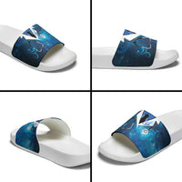 New Zealand Nurses RN Slide Sandals Galaxy Stethoscope Maori Motif LT9 - Polynesian Pride