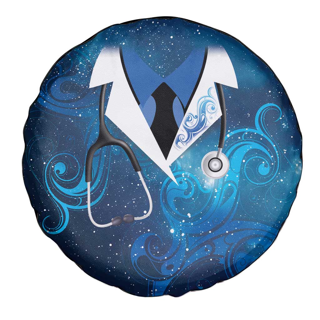 New Zealand Nurses RN Spare Tire Cover Galaxy Stethoscope Maori Motif