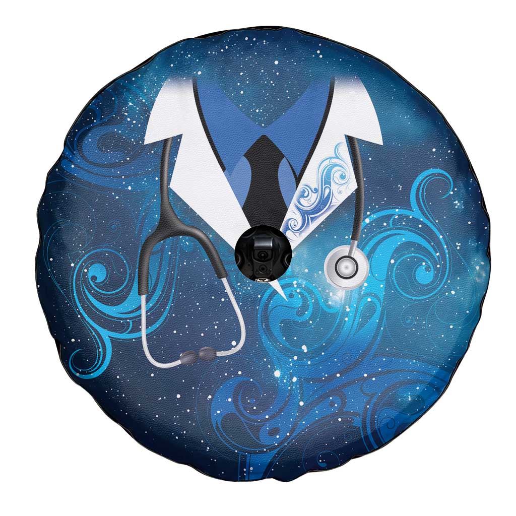 New Zealand Nurses RN Spare Tire Cover Galaxy Stethoscope Maori Motif