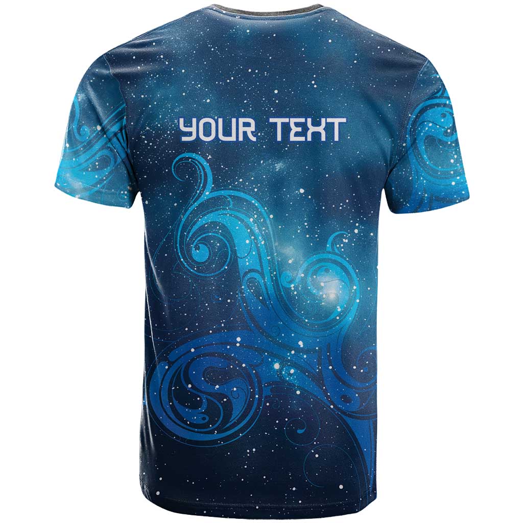 New Zealand Nurses RN Personalised T Shirt Galaxy Stethoscope Maori Motif LT9 - Polynesian Pride