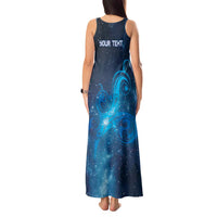 New Zealand Nurses RN Personalised Tank Maxi Dress Galaxy Stethoscope Maori Motif LT9 - Polynesian Pride