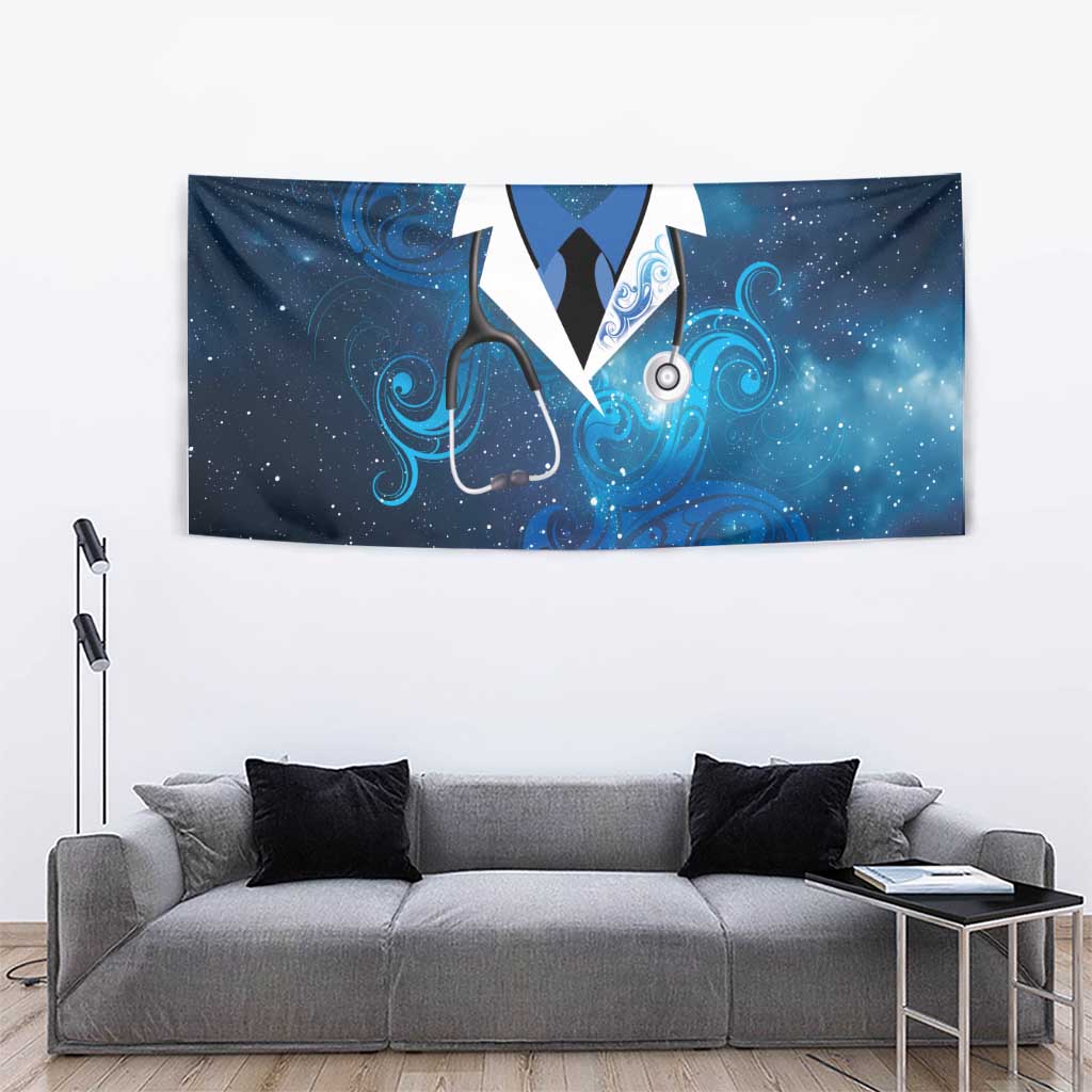 New Zealand Nurses RN Tapestry Galaxy Stethoscope Maori Motif LT9 - Polynesian Pride