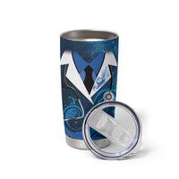 New Zealand Nurses RN Personalised Tumbler Cup Galaxy Stethoscope Maori Motif LT9 - Polynesian Pride