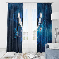 New Zealand Nurses RN Window Curtain Galaxy Stethoscope Maori Motif LT9 - Polynesian Pride