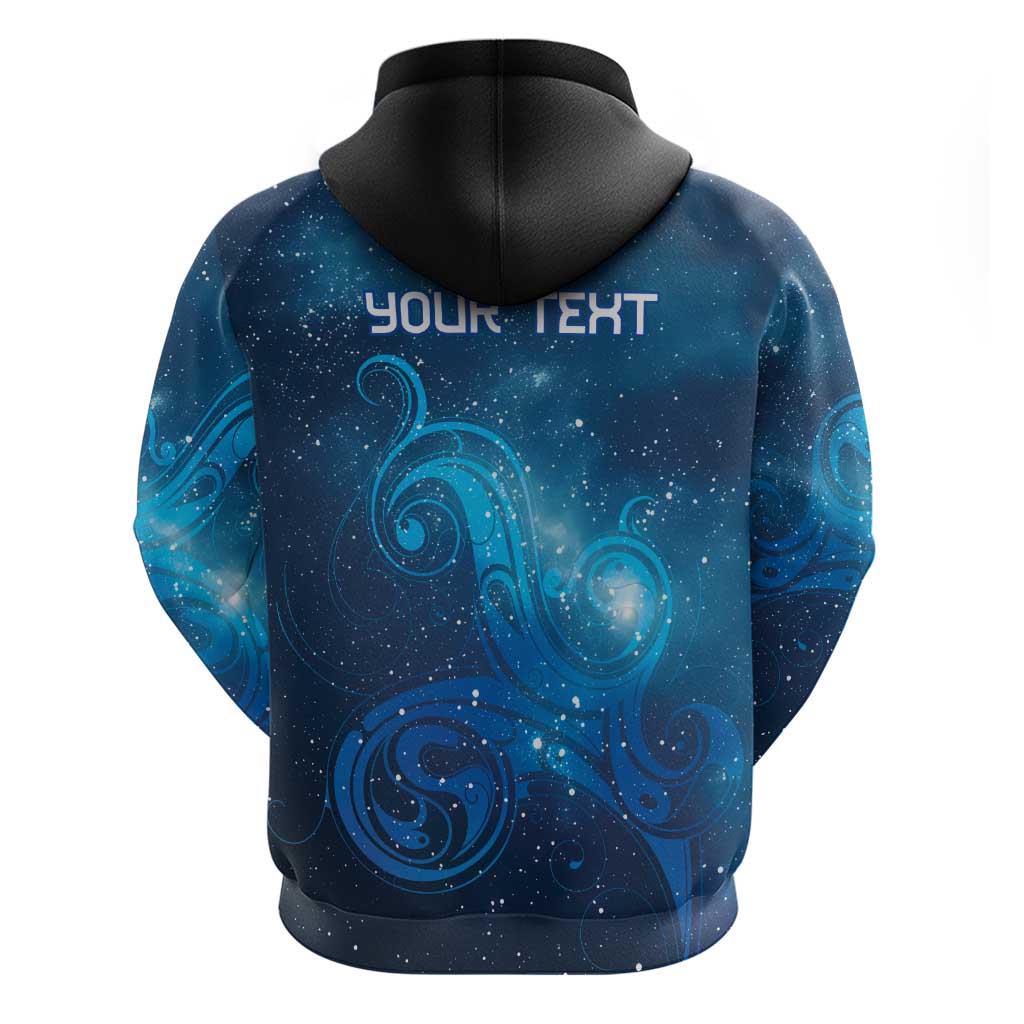 New Zealand Nurses RN Personalised Zip Hoodie Galaxy Stethoscope Maori Motif LT9 - Polynesian Pride