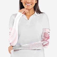 New Zealand Nurses RN Personalised Arm Sleeves Pink Stethoscope Coquette Bow Maori Motif