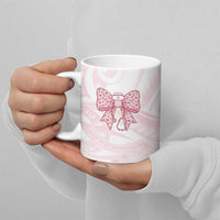 New Zealand Nurses RN Personalised Ceramic Mug Pink Stethoscope Coquette Bow Maori Motif