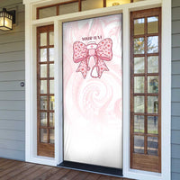 New Zealand Nurses RN Personalised Door Cover Pink Stethoscope Coquette Bow Maori Motif
