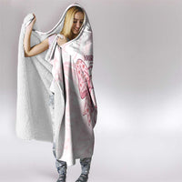 New Zealand Nurses RN Personalised Hooded Blanket Pink Stethoscope Coquette Bow Maori Motif LT9 - Polynesian Pride