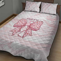 New Zealand Nurses RN Personalised Quilt Bed Set Pink Stethoscope Coquette Bow Maori Motif LT9 - Polynesian Pride