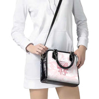 New Zealand Nurses RN Personalised Shoulder Handbag Pink Stethoscope Coquette Bow Maori Motif LT9 - Polynesian Pride