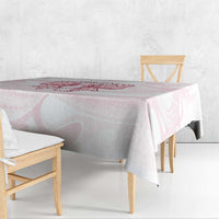 New Zealand Nurses RN Personalised Tablecloth Pink Stethoscope Coquette Bow Maori Motif LT9 - Polynesian Pride